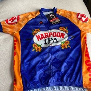 Men’s medium Pactimo Harpoon Brewery Cycling shirt.